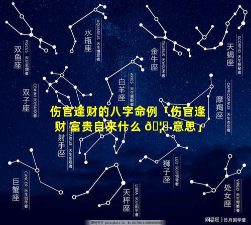 伤官逢财的八字命例「伤官逢财 富贵自来什么 🦆 意思」